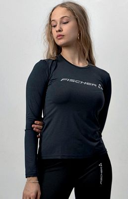 Превью  Футболка FISCHER Logo Long W Чёрный